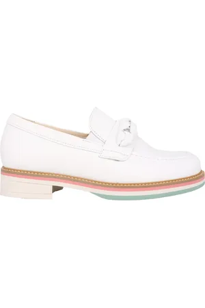 Gabor Buty, Kobieta, Biały, 40 1/2 EU, Zamsz, Biała damski mokasyn na lato