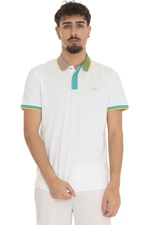 HARMONT&BLAINE Koszulki, Mężczyzna, Biały, XL, Short sleeve polo shirt