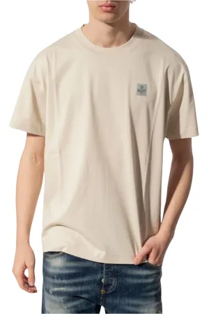 RefrigiWear Koszulki, Mężczyzna, Beżowy, L, Clash T-Shirt, ikoniczny letni t-shirt