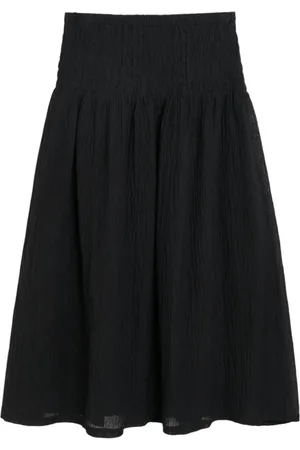By Malene Birger Spódnice, Kobieta, Czarny, M, Len, Czarna Spódnica Bohème-Minimalism