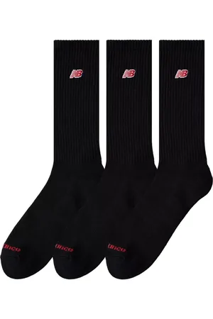 New Balance Bielizna, Mężczyzna, Czarny, L, Bawełna, Patch Logo Crew 3 Pack Czarny
