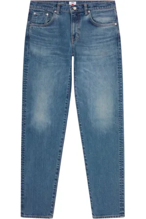 Edwin Jeansy, Mężczyzna, Niebieski, W33, Denim, Regular Tapered Niebieski Denim Wyprodukowany w Japonii