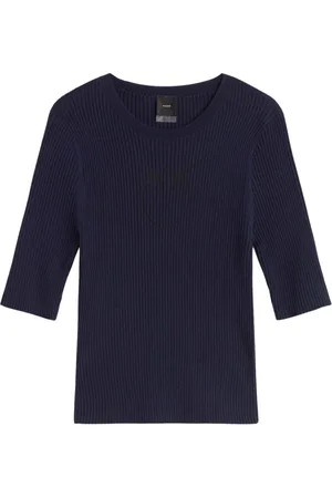Pinko Swetry, Kobieta, Niebieski, M, Marynistyczny Sweter Elegancji