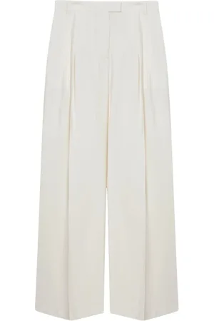Patrizia Pepe Spodnie, Kobieta, Biały, S, Spodnie Palazzo Wide Leg