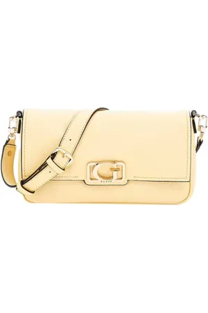 Guess Torebki, Kobieta, Żółty, ONE SIZE, Żółta Retro Torebka na ramię Elegancki design