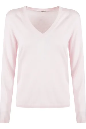 KANGRA CASHMERE Swetry, Kobieta, Różowy, S, Kaszmir, Jedwabny Sweter Kaszmirowy Różowy