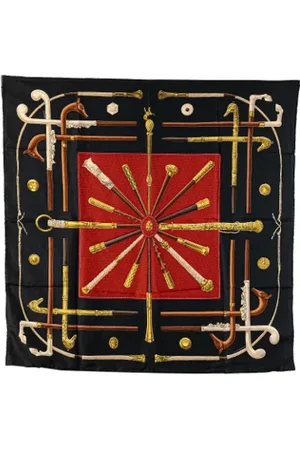 Hermès Pre-owned, Kobieta, Czarny, ONE SIZE, Pre-owned Silk scarves