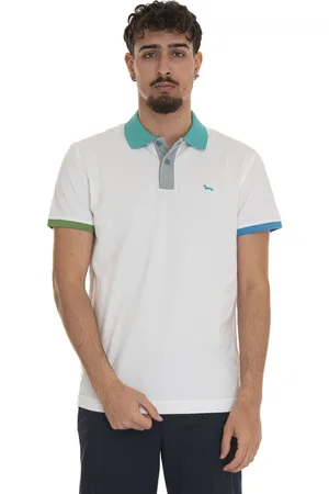 HARMONT&BLAINE Koszulki, Mężczyzna, Biały, 3XL, Short sleeve polo shirt