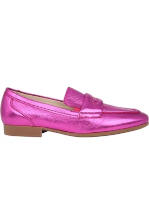 Gabor Buty, Kobieta, Fioletowy, 40 1/2 EU, Fioletowe lakierowane mokasyny damskie