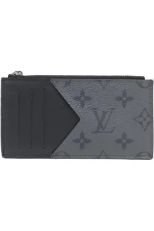 LOUIS VUITTON Pre-owned, Mężczyzna, Szary, ONE SIZE, Skóra, Pre-owned portfele płócienne