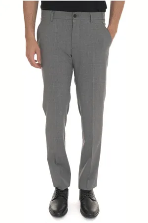 Berwich Spodnie, Mężczyzna, Szary, 2XL, Spodnie Slim Fit dla Mężczyzn