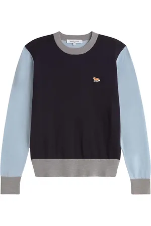 Maison Kitsuné Swetry, Kobieta, Wielobarwność, M, Sweter Baby Fox w Blokach Kolorów