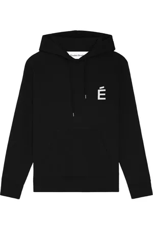 Etudes Bluzy, Kobieta, Czarny, M, Czarny Bawełniany Regular Hoodie