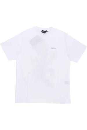 DOLLY NOIRE Koszulki, Mężczyzna, Biały, 2XL, Biała Sticks Koszulka z Krótkim Rękawem