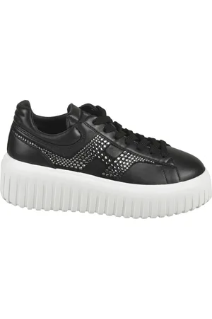 Hogan Buty, Kobieta, Czarny, 35 1/2 EU, Wygodne Sneakersy dla Mężczyzn i Kobiet