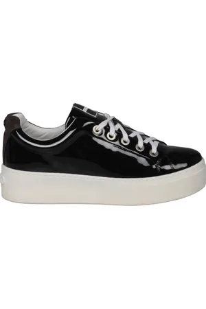 Kenzo Buty, Kobieta, Czarny, 39 EU, Skóra, Gummy Sneakers z Gumową Podeszwą