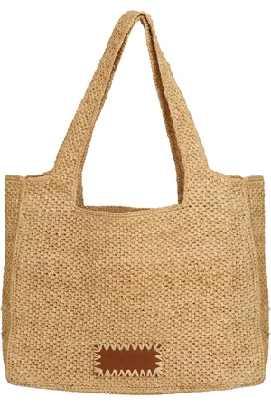 THEMOIRÈ Torebki, Kobieta, Beżowy, ONE SIZE, Torba średnia z rafii