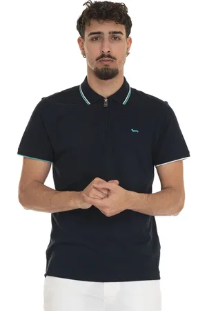 HARMONT&BLAINE Koszulki, Mężczyzna, Niebieski, 2XL, Polo shirt