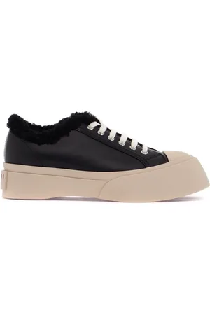 Marni Buty, Kobieta, Czarny, 38 EU, Sneaker z futrem wyściółką sherpa