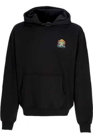 DOLLY NOIRE Bluzy, Mężczyzna, Czarny, M, Czarna Bluza z Kapturem Garuda