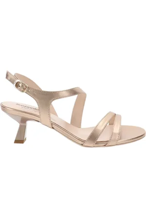Nero Giardini Buty, Kobieta, Beżowy, 37 EU, Skórzane buty na wysokim obcasie dla kobiet