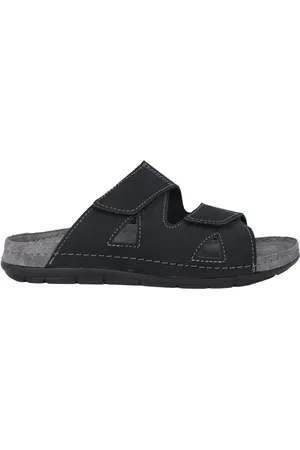 Rohde Buty, Mężczyzna, Czarny, 40 EU, Męska skórzana sandał - Czarny