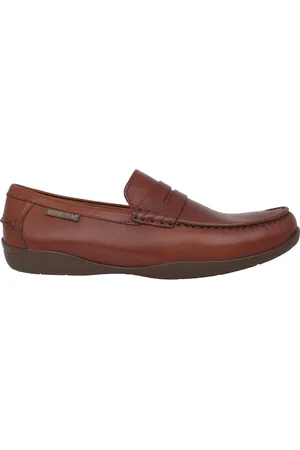 Mephisto Buty, Mężczyzna, brązowy, 40 1/2 EU, Brązowe mokasyny męskie z skóry
