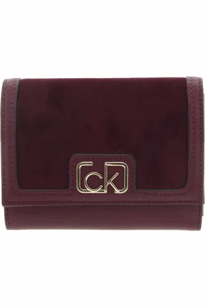 Calvin Klein Akcesoria, Kobieta, Czerwony, ONE SIZE, Portfele i Etui na Karty Damskie
