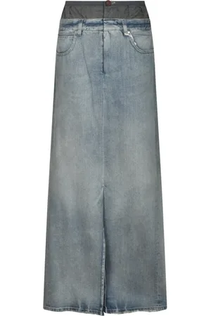 Maison Margiela Spódnice, Kobieta, Niebieski, S, Elegancka Kolekcja Spódnic