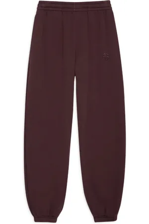 ANINE BING Spodnie, Kobieta, Fioletowy, S, Ciemnobordowe Spodnie Jogger Oversize