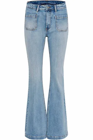 My Essential Wardrobe Jeansy, Kobieta, Niebieski, 3XS L34, Wąskie dżinsy Bootcut w jasnym niebieskim