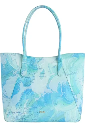 ALVIERO MARTINI 1A CLASSE Torebki, Kobieta, Niebieski, ONE SIZE, Jasnoniebieska torba Geo Water Island