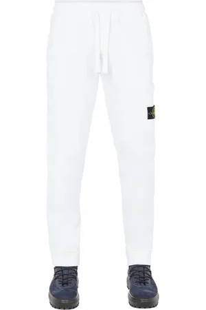 Stone Island Spodnie, Mężczyzna, Biały, M, Cargo Sweatpants