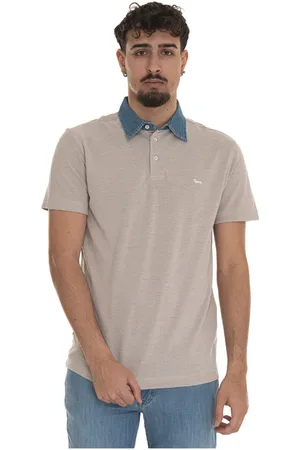 HARMONT&BLAINE Koszulki, Mężczyzna, Beżowy, 5XL, Polo