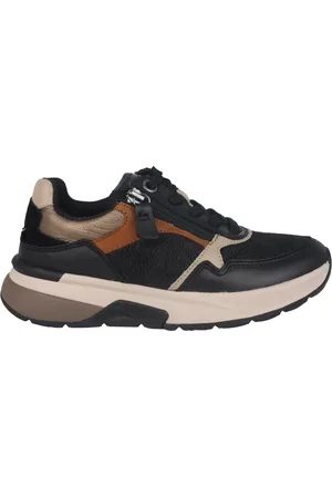 Gabor Buty, Kobieta, Czarny, 40 1/2 EU, Wielokolorowe Rolujące Sneakersy - Czarny Mix