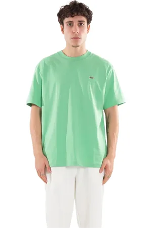 Lacoste Koszulki, Mężczyzna, Zielony, L, Klasyczny Croc Tee w TTF