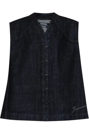 Jacquemus Kurtki, Kobieta, Niebieski, M, Denim, Denim Salon Top