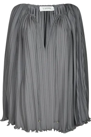 Lanvin Bluzki, Kobieta, Szary, L, Stylowe Koszule Kolekcja