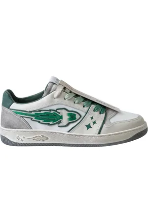 ENTERPRISE JAPAN Buty, Mężczyzna, Wielobarwność, 40 EU, Sneakersy Casual Elegance Biało-Zielone