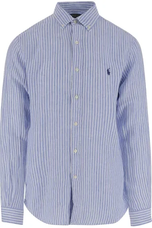 Ralph Lauren Koszule, Mężczyzna, Niebieski, XL, Niebieska koszula sportowa z długim rękawem