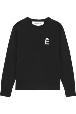 Etudes Bluzy, Kobieta, Czarny, XL, Czarny Bawełniany Regular Crew Neck