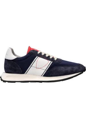 Philippe model Buty, Mężczyzna, Niebieski, 41 EU, Vintage Niebiesko-Białe Buty