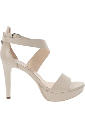 Nero Giardini Buty, Kobieta, Beżowy, 38 EU, Buty na obcasie z skóry dla kobiet