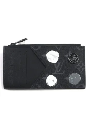 LOUIS VUITTON Pre-owned, Mężczyzna, Czarny, ONE SIZE, Pre-owned portfele płócienne