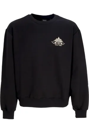 DOLLY NOIRE Bluzy, Mężczyzna, Czarny, S, Czarny Crewneck Bluza Wspinaczkowa