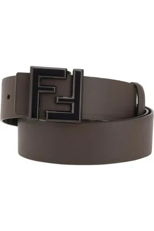 Fendi Akcesoria, Mężczyzna, brązowy, 110 CM, Odwracalny pasek skórzany z metalową sprzączką
