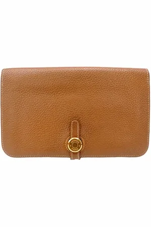 Hermès Pre-owned, Kobieta, brązowy, ONE SIZE, Skóra, Pre-owned skórzane portfele