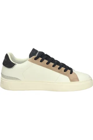 Crime london Buty, Mężczyzna, Biały, 42 EU, Skóra, Niskie Skórzane Sneakersy
