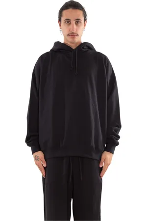 Y-3 Bluzy, Mężczyzna, Czarny, L, Czarna Bluza z Grafiką
