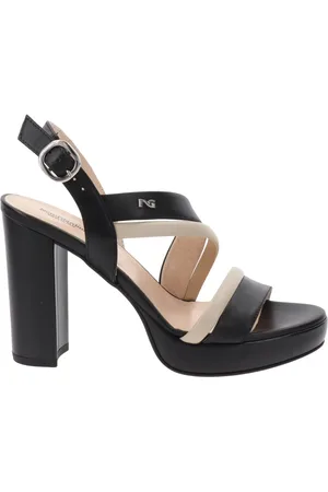 Nero Giardini Buty, Kobieta, Czarny, 36 EU, Skórzane buty na wysokim obcasie dla kobiet